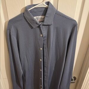 Mizzen+Main Blue Casual Button Down Shirt